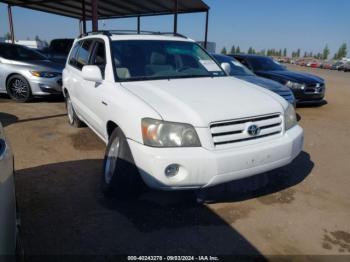  Salvage Toyota Highlander