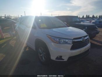  Salvage Toyota Highlander