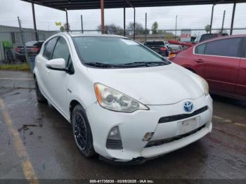  Salvage Toyota Prius c