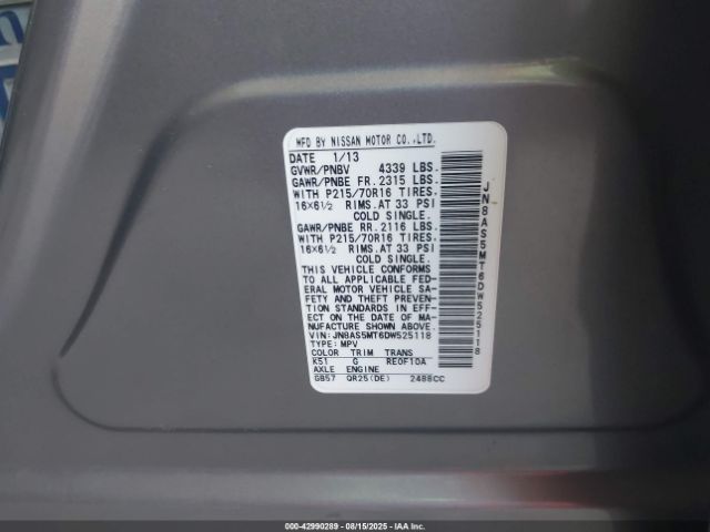 Nissan Rogue S Image 9