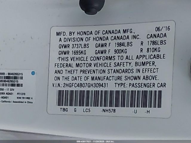 Honda Civic Lx-p Image 5