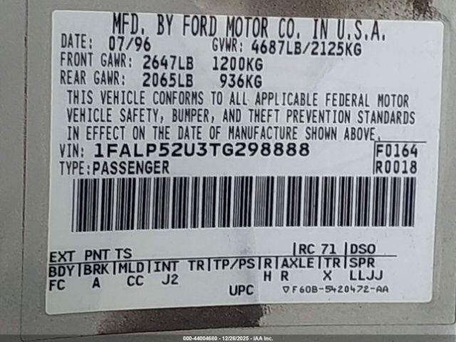 Ford Taurus Gl Image 8