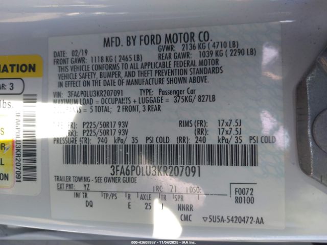 Ford Fusion Se Image 8